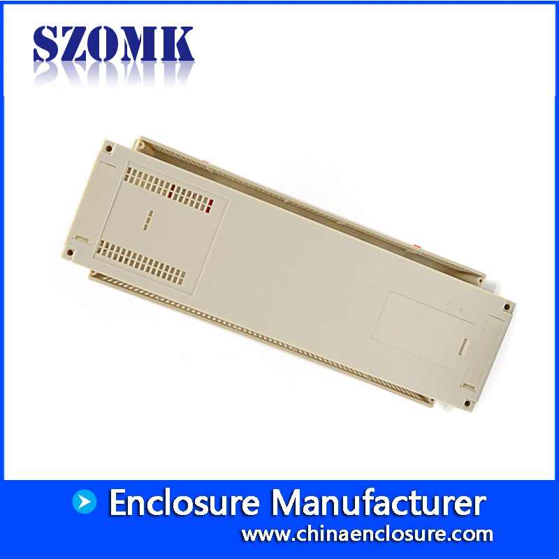300*110*110mm plastic din rail enclosure for eletronic device plastic industrial housing from szomk