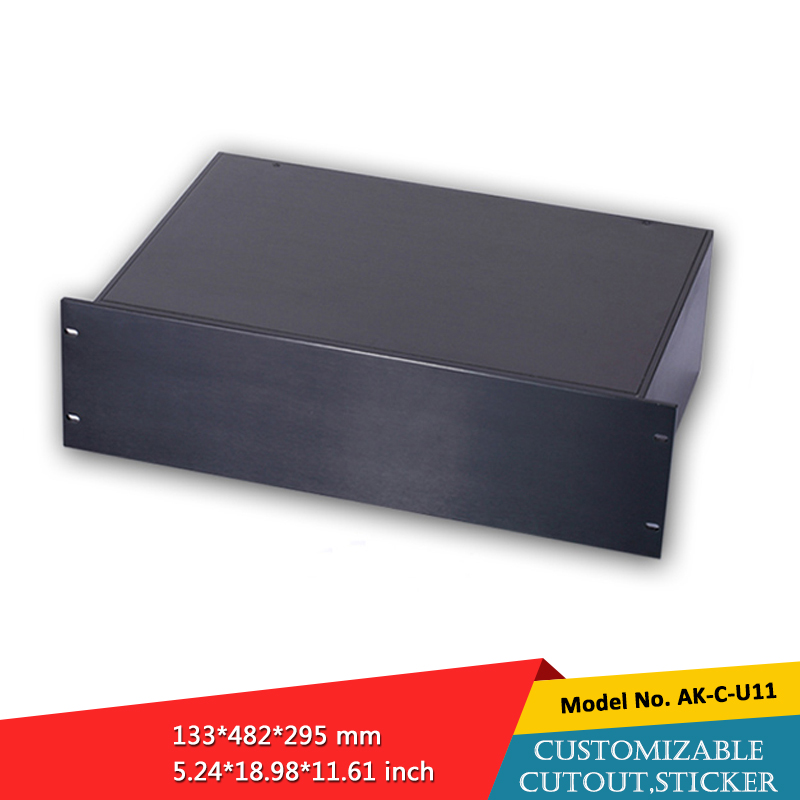 3U Extrusion Aluminum Panel 19 rack mount chassis 3u box U11