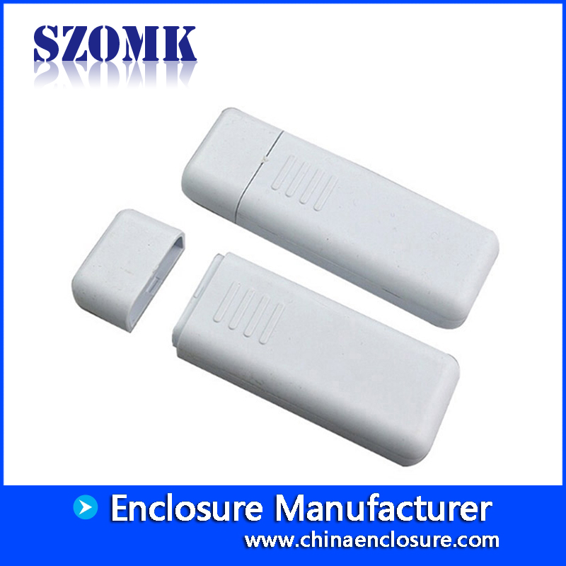 80 * 26 * 12 mm boîtier en plastique blanc petit boîtier usb pour l'électronique / AK-U-01
