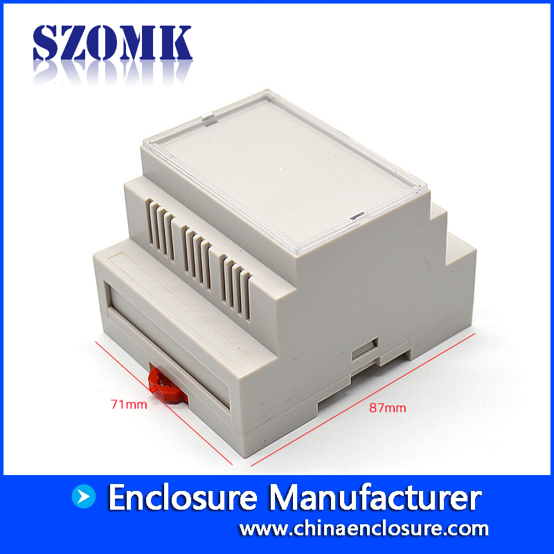 87 * 60 * 71mm PLC Industrial Case Terminal Connecteur Électrique Din Rail ABS En Plastique Boîtier Logement / AK-DR-41