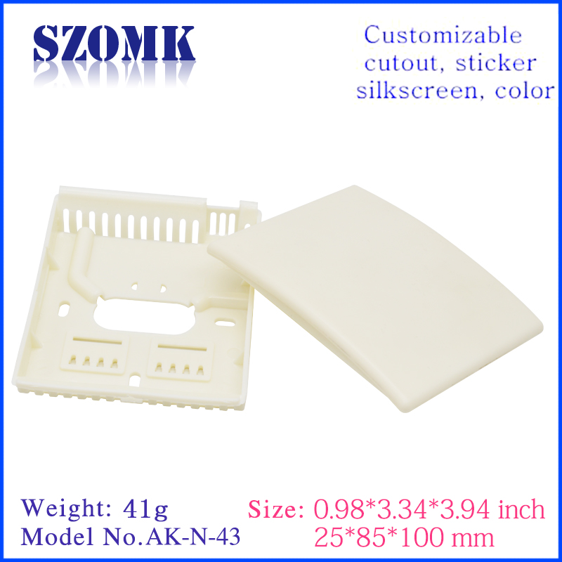 ABS Plastic IP54 Casing Sensor box enclosure PCB junction housing for electronics AK-N-43 25*85*100mm