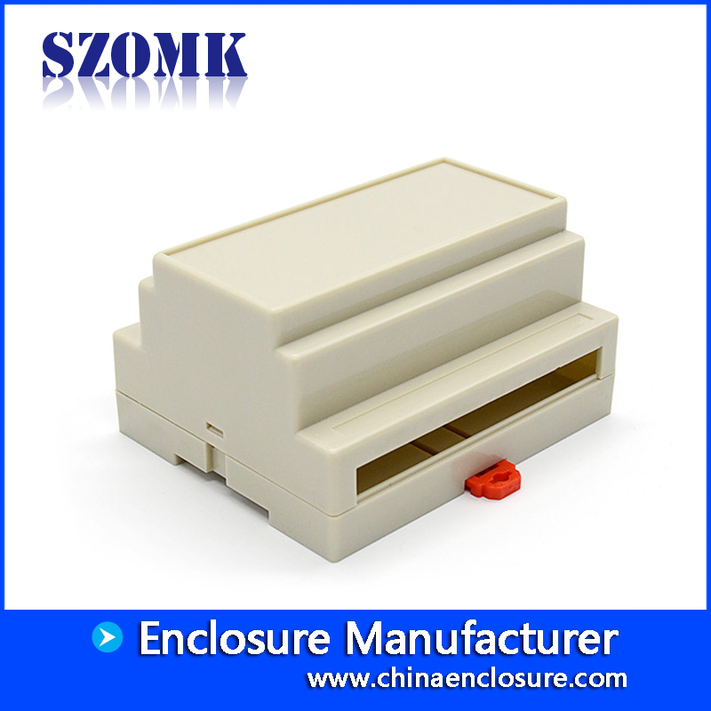 ABS Plastic Material Din Rail Enclosure, AK-DR-04, 107*88*59mm