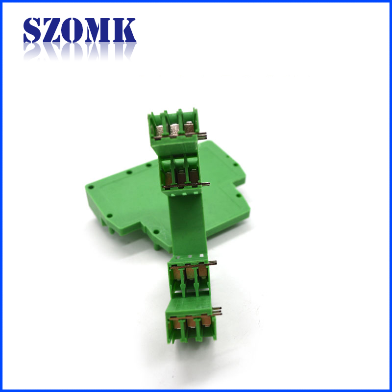 Nylon UL-94-V0 PA66 Cassette module combination housing Standard din rail type electrical Enclosure Industrial control box din rail junction box AK-DR-23/ 80*70*26mm