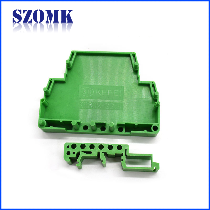 Nylon UL-94-V0 PA66 Cassette module combination housing Standard din rail type electrical Enclosure Industrial control box din rail junction box AK-DR-23/ 80*70*26mm