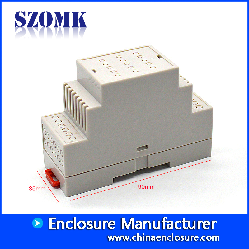 AK-DR-38 din rail pcb mount abs enclosure 90*62*35mm