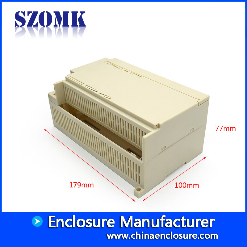 AK-P-14 din rail enclosures with connectors and terminal block the control housing enclosur din 179x100x77mm