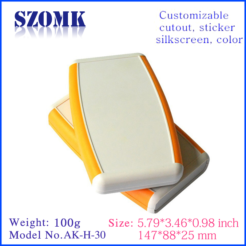Abs plastic enclosure handheld electrical project box from szomk/AK-H-30/147*88*25mm