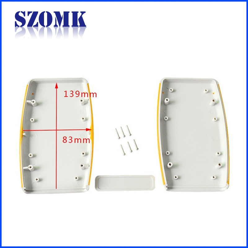 Abs plastic enclosure handheld electrical project box from szomk/AK-H-30/147*88*25mm