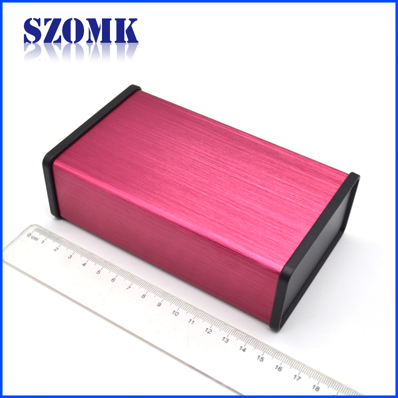 Aluminum Electronics Casing Electrical Box With Cover Wire Drawing Surface With Holder Enclosures