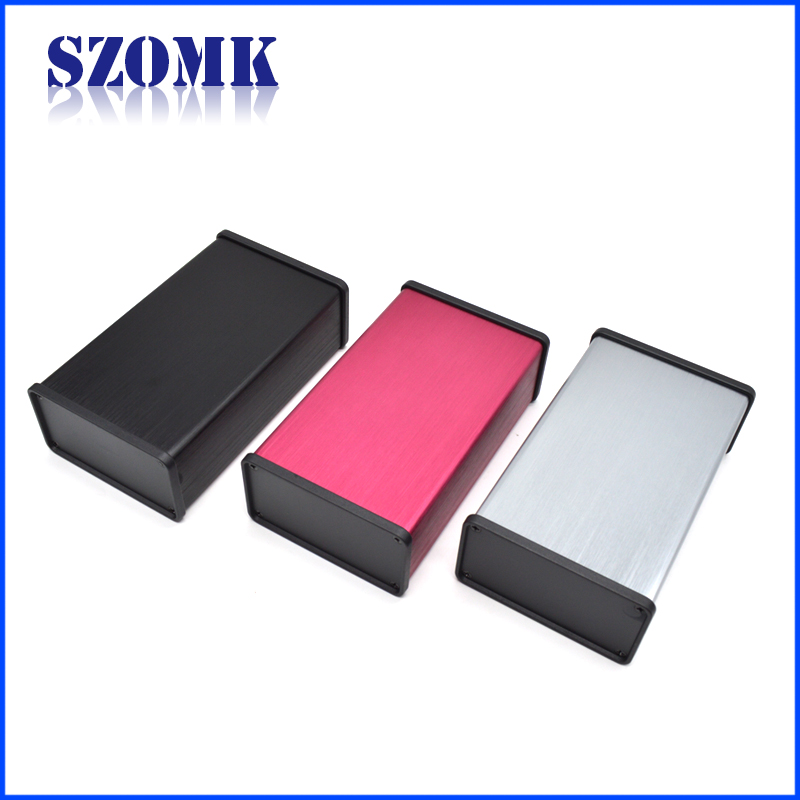 Aluminum Electronics Casing Electrical Box With Cover Wire Drawing Surface With Holder Enclosures