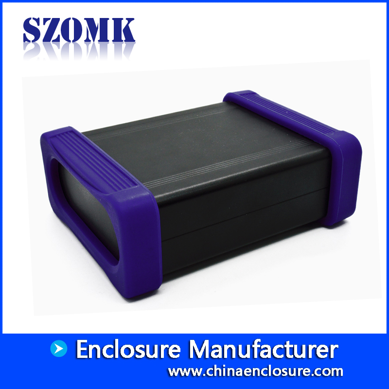 China manufacturer OEM custom aluminum electronic enclosures with rubber ring AK-C-C72