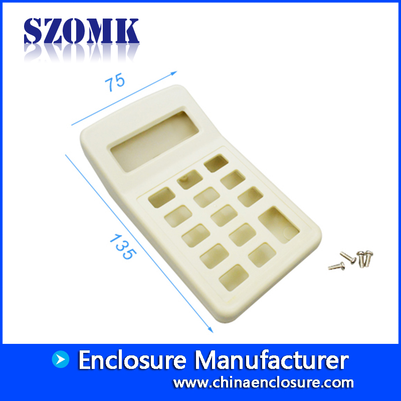 Custom ABS Plastic Enclosure Portable Handheld Casing Box AK-H-50/135*75*20 mm
