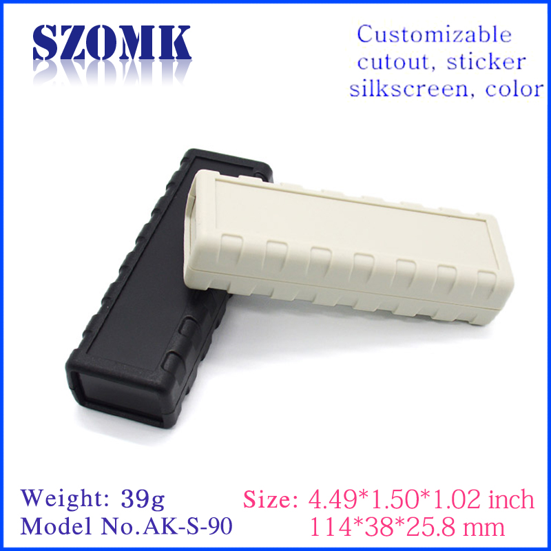 Guangdong high quality electronic abs plastic standard 114X38X25.8mm enclosure supply/AK-S-90