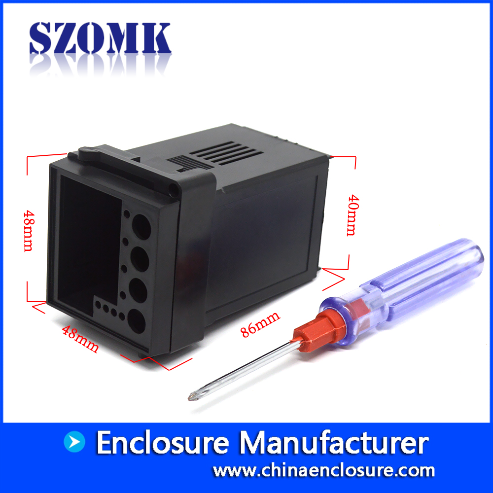 PCB AK-DR-53 86 * 48 * 48mm定制塑料DIN导轨外壳电子接线盒