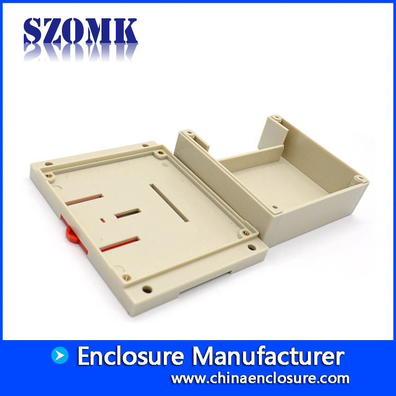 Shenzhen din rail abs plastic 115X90X40mm electronic industrial control with terminal enclosure supply/AK-P-02a