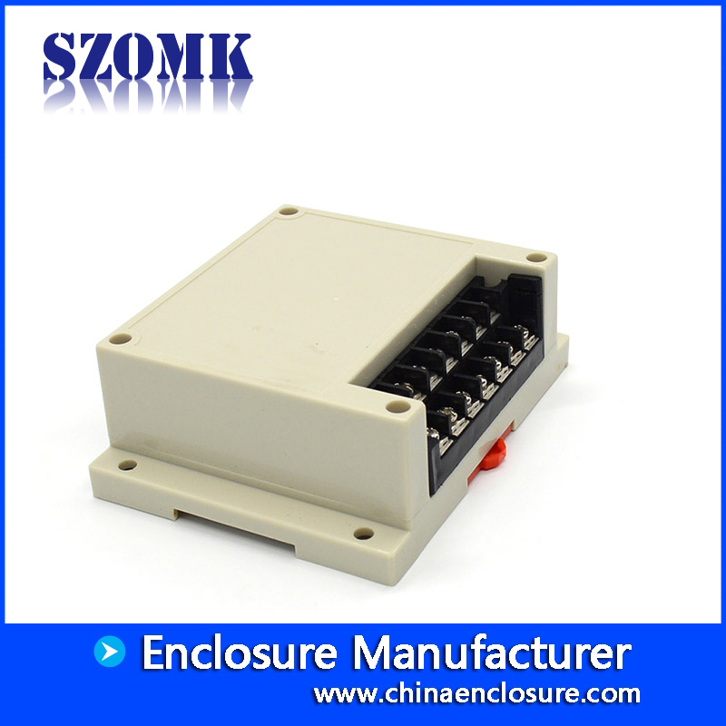 Shenzhen din rail abs plastic 115X90X40mm electronic industrial control with terminal enclosure supply/AK-P-02a