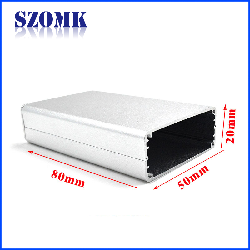DIY PCB aluminum project box case Small aluminum box enclosure electronics C7 20 * 50 * 80mm