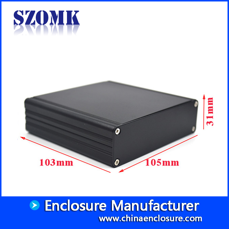 DIY aluminum junction box enclosure for electrical apparatus hardware AK-C-C14 and metal detector 31*105*103mm