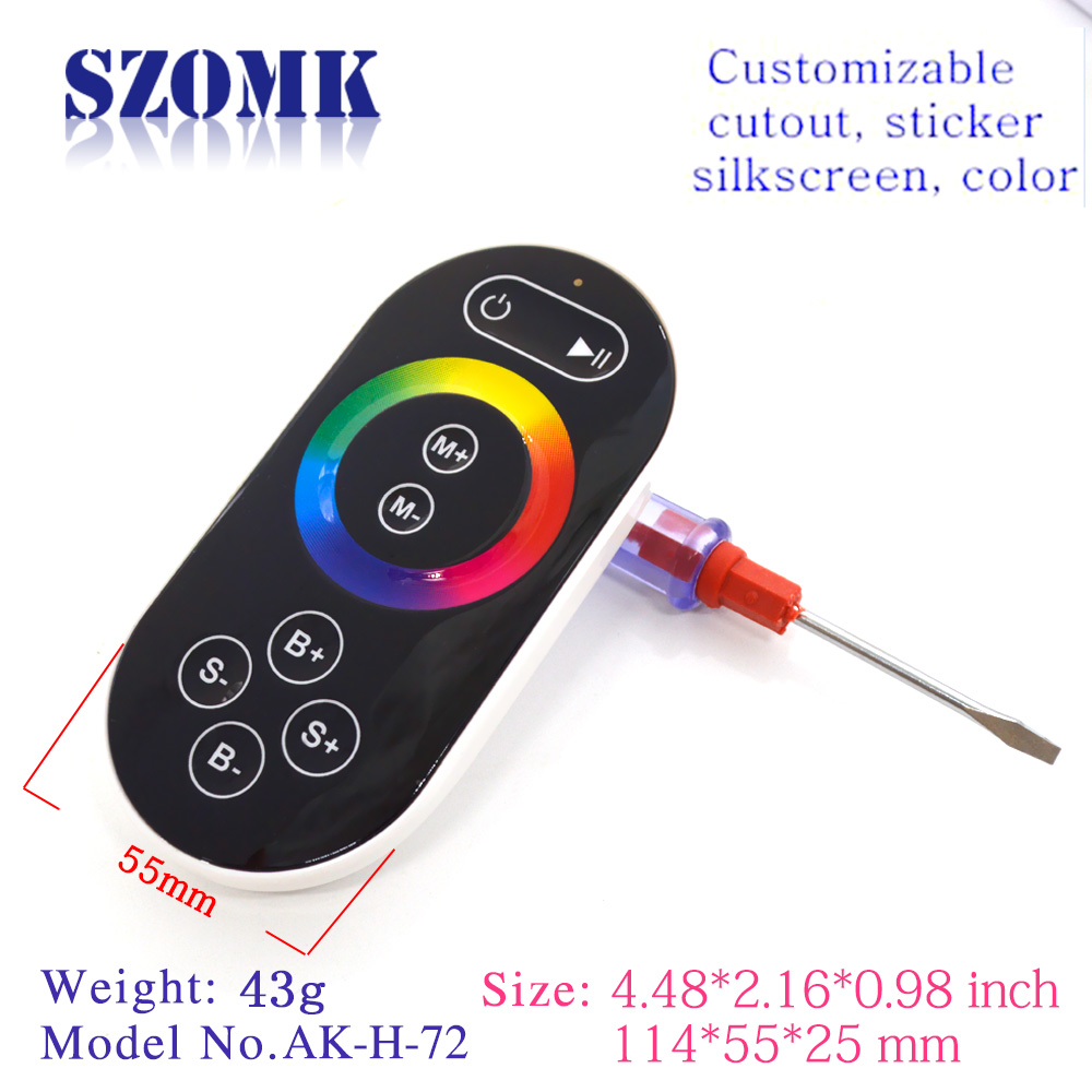 Different kind Wall Mounted Plastic Electronic Enclosure for RGB controller AK-H-72 114*55*25mm
