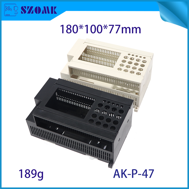 Din Rail Plastic Box PLC Electronics Project Enclosure AK-P-47
