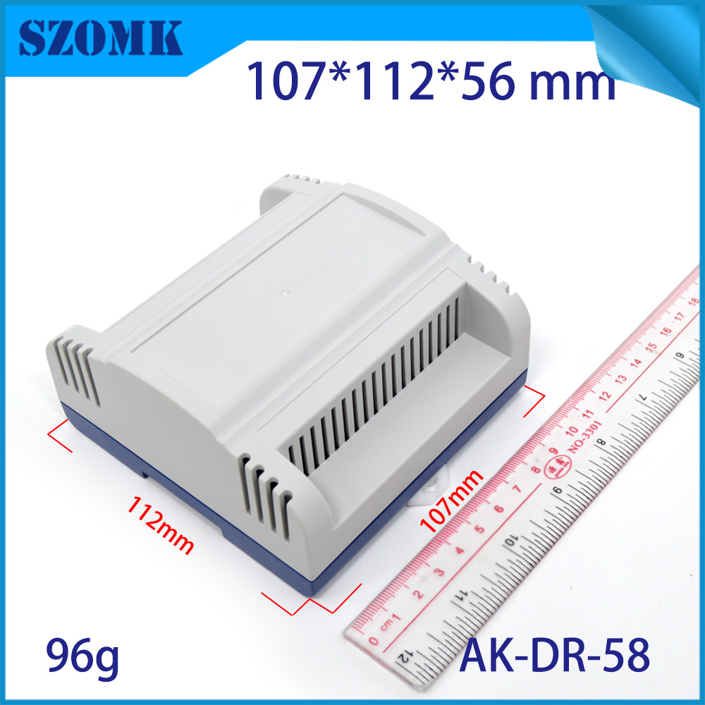 Electrical equipment szomk din rail plastic enclosure AK-DR-58