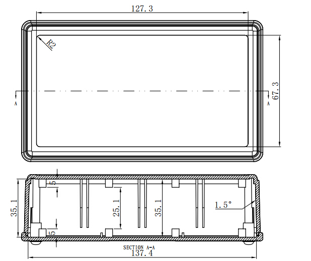 Electronic Project box for Diy case