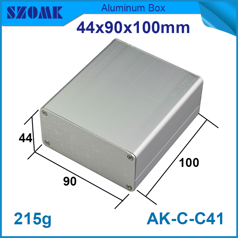 Free Length Custom Color Anodized Extruded Aluminum Enclosure Box AK-C-C4144*90*100mm