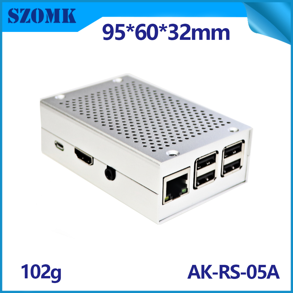 Beeekpi Case Raspi Raspberry Pi Amiga Sens chapeau 3 Aluminium avec ventilateur Argon multiple Effacer Imperméable pour Retroflag Megapi AK-RS-05A