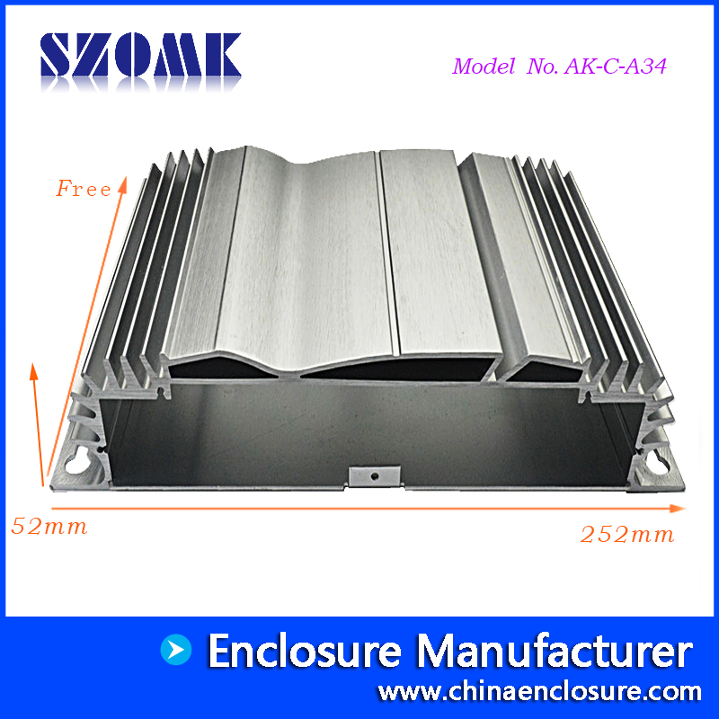 Good design of high-quality aluminum alloy shell slider 52x252mm，AK-C-A34