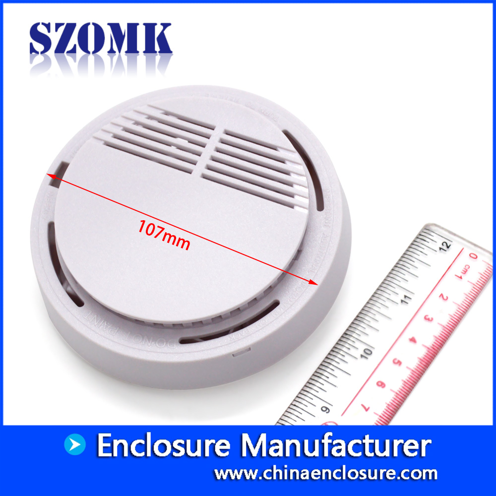 Shenzhen high quality 107X34mm abs plastic  smoke detector voice operated project enclosure manufacture/AK-N-54