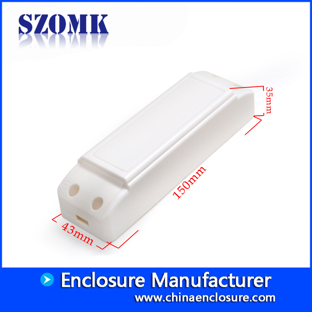 High quality custom plastic led electronic enclosure AK-40 150 X 43 X 35 mm
