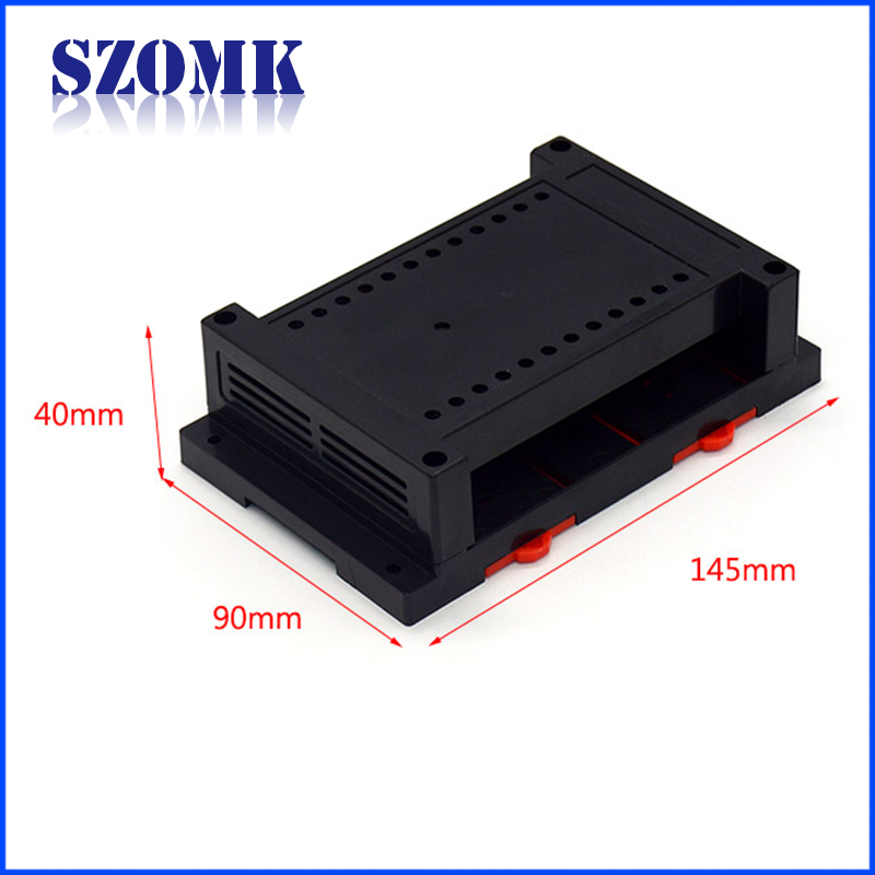 Hot selling ABS Plastic Din Rail Enclosure from SZOMK/AK-P-06/145x90x40mm
