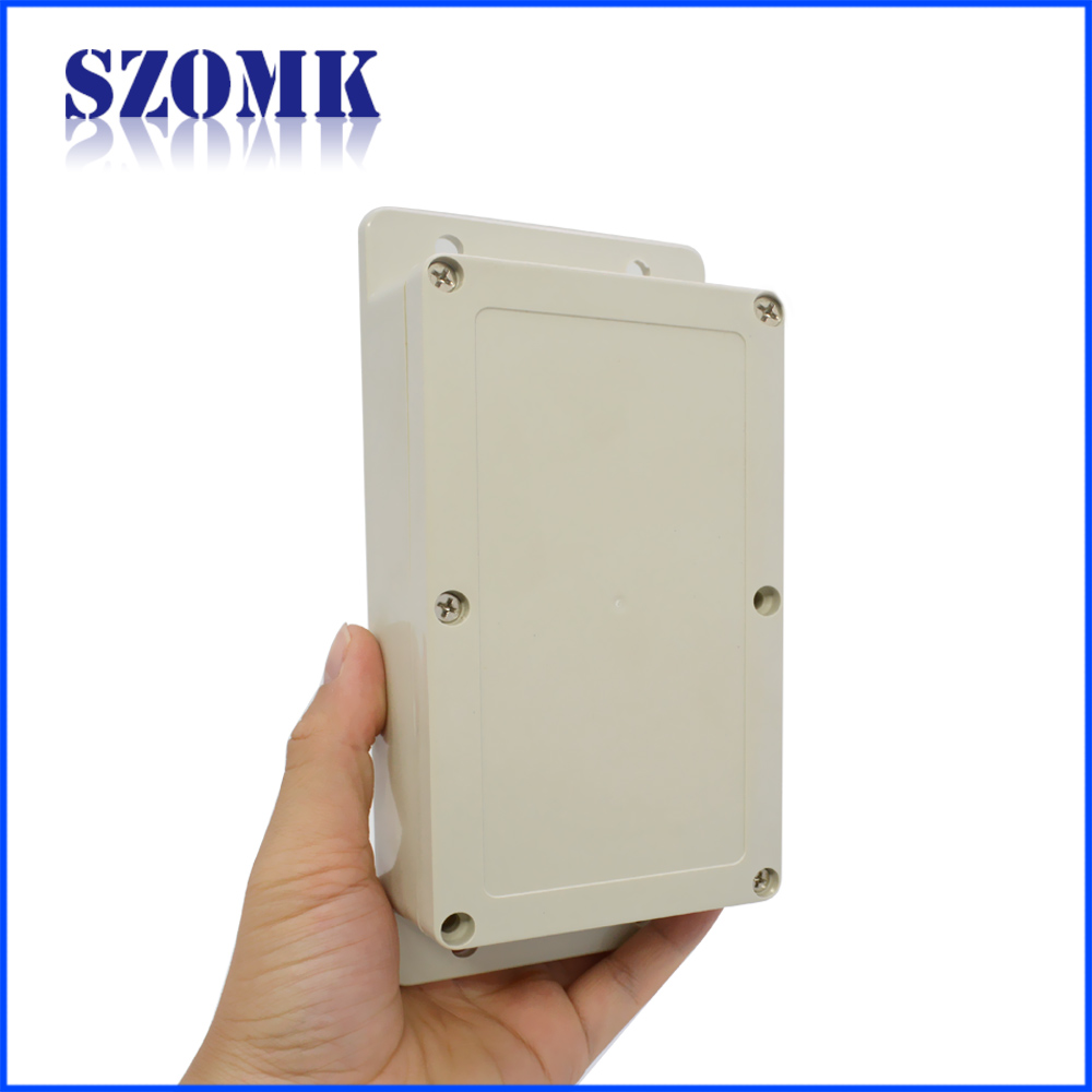 IP65 waterdichte behuizing ABS plastic doos met flenzen voor printplaat AK-B-7