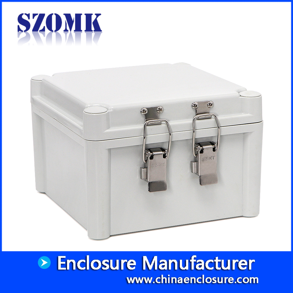 IP65 waterproof enclosure for electronics plastic box hinged outdoor weatherproof cabinets for electronics device 190*190*130mm AK-02-31-JK plastic electrical junction box