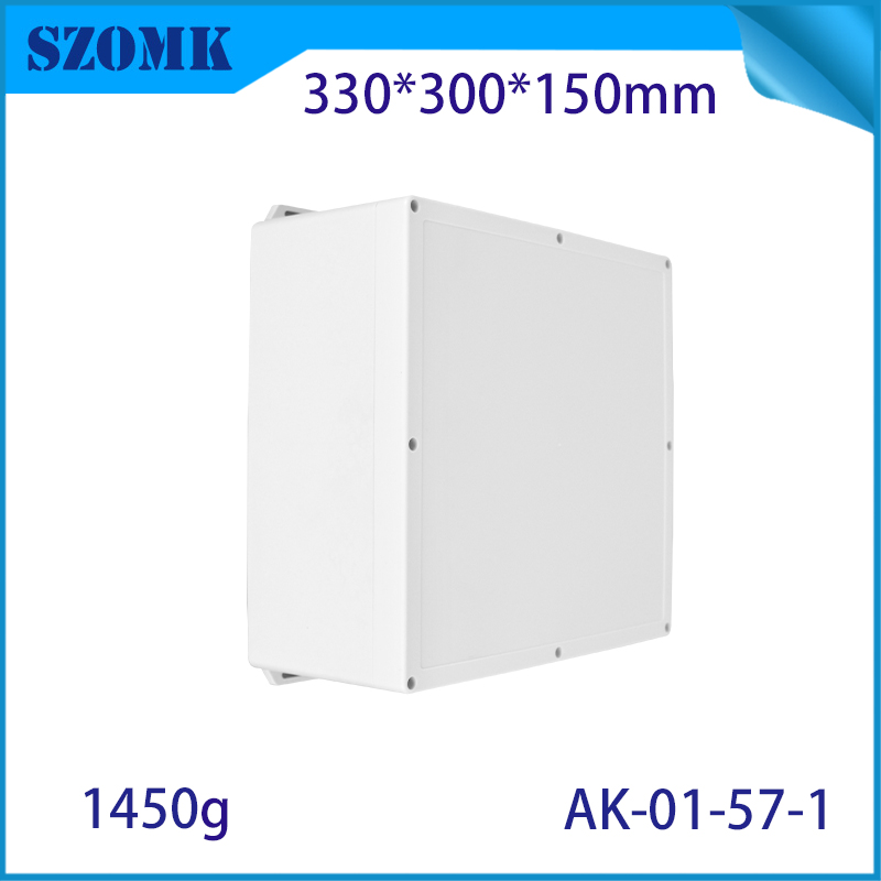 IP66 330*300*150 مم مقاوم للماء الجدار البلاستيكي التثبيت صندوق تقاطع AK-01-57-1