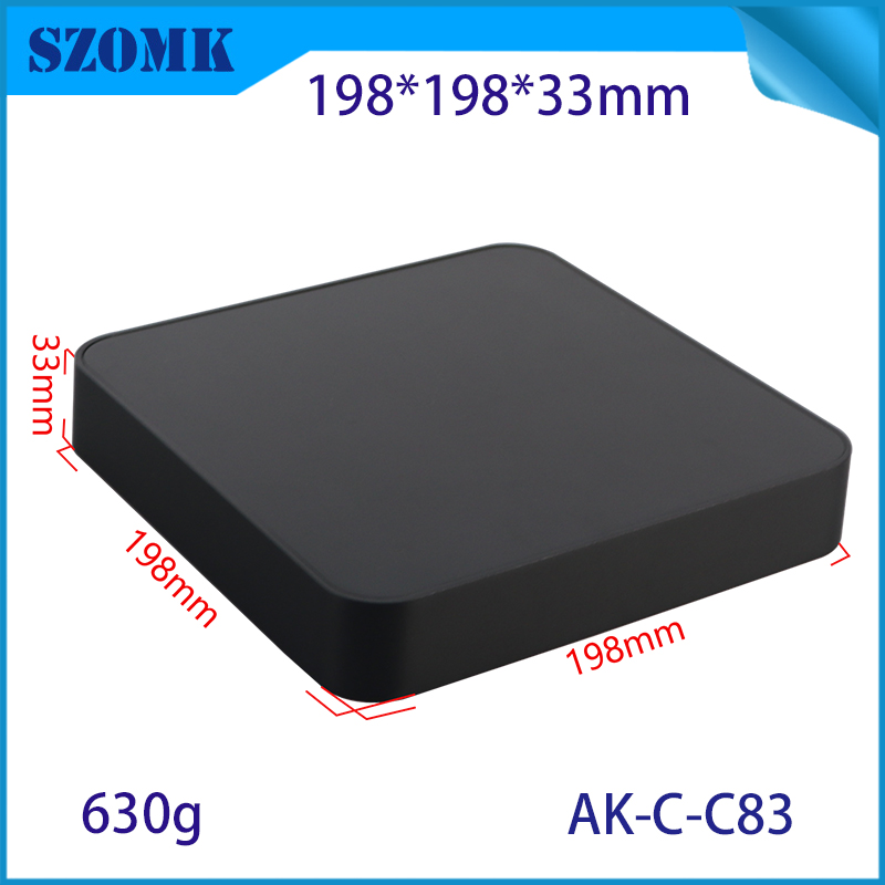 Mini computer enclosure aluminum alloy mini industrial PC power supply soft route vehicle aluminum enclosure AK-C-C83