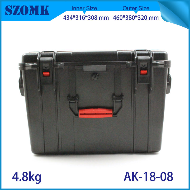 Plastic portable tool case instrument storage Case for Woodworking Electrician repair AK-18-08 460*380*320mm