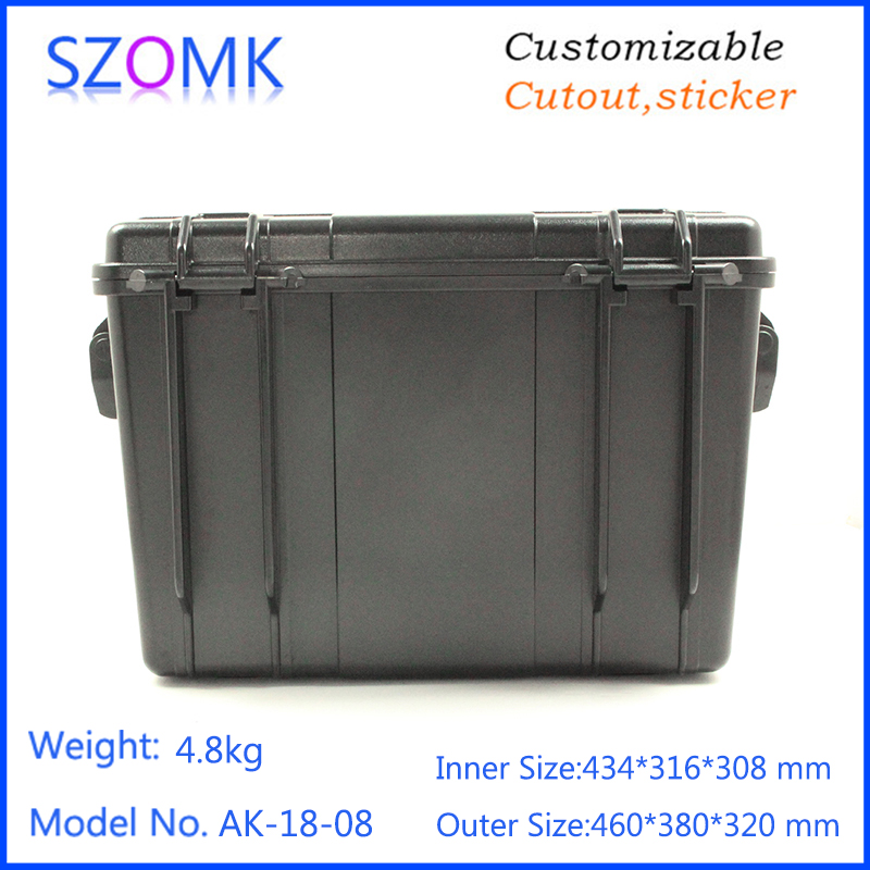 Plastic portable tool case instrument storage Case for Woodworking Electrician repair AK-18-08 460*380*320mm