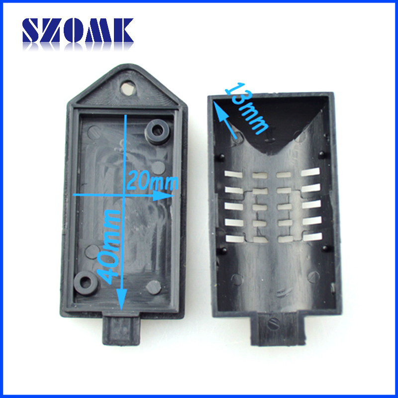 No-Standard Platic Instrument enclosure for PCB design AK-N-17,60x26x15mm