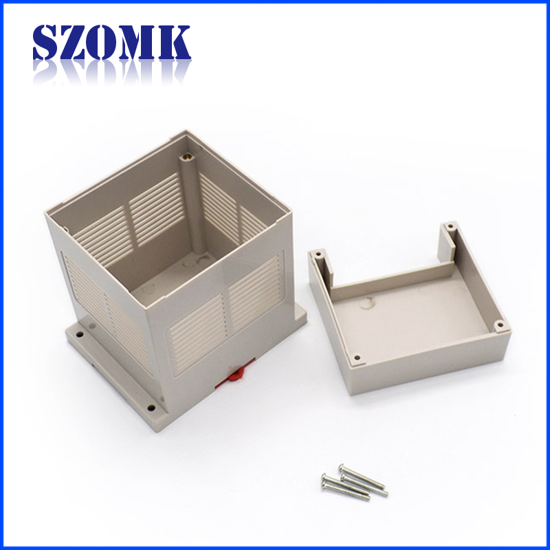 Plastic ABS Din Rail Enclosure, AK-DR-21, 115*90*131mm