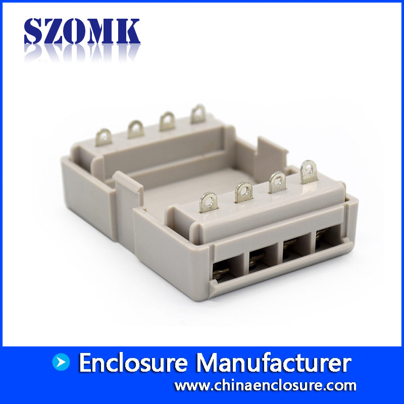 Plastic ABS Din Rail Enclosure, AK-DR-28, 80*54*71mm