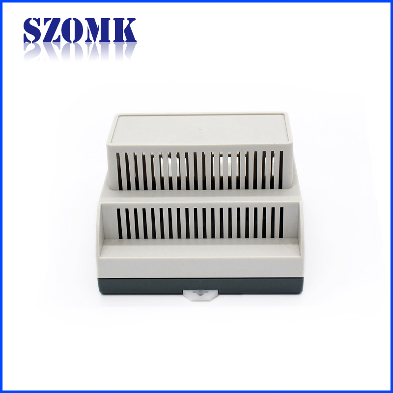 Plastic Din Rail Enclosure ABS Material PLC Control Box/ AK80009