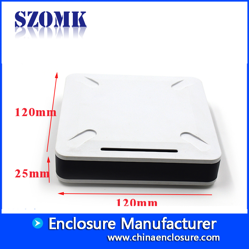 Plastic Electrical Housing/Enclosure/Box for Wifi Router Design and In... AK-NW-05 120x120x25mm