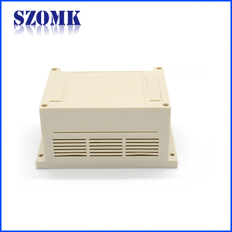 Plastic din-rail enclosure for electronic pcb junction control boxes With terminal blocks