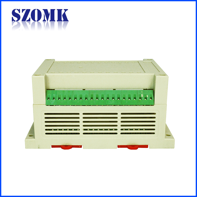 custom plastic din rail enclosure with terminal block for eletronic apparatus AK-P-09A