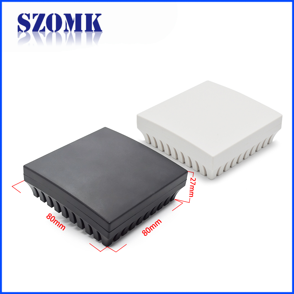 SZOMK 80 X 80 X 27 mm square junction pcb custom plastic enclosure factory