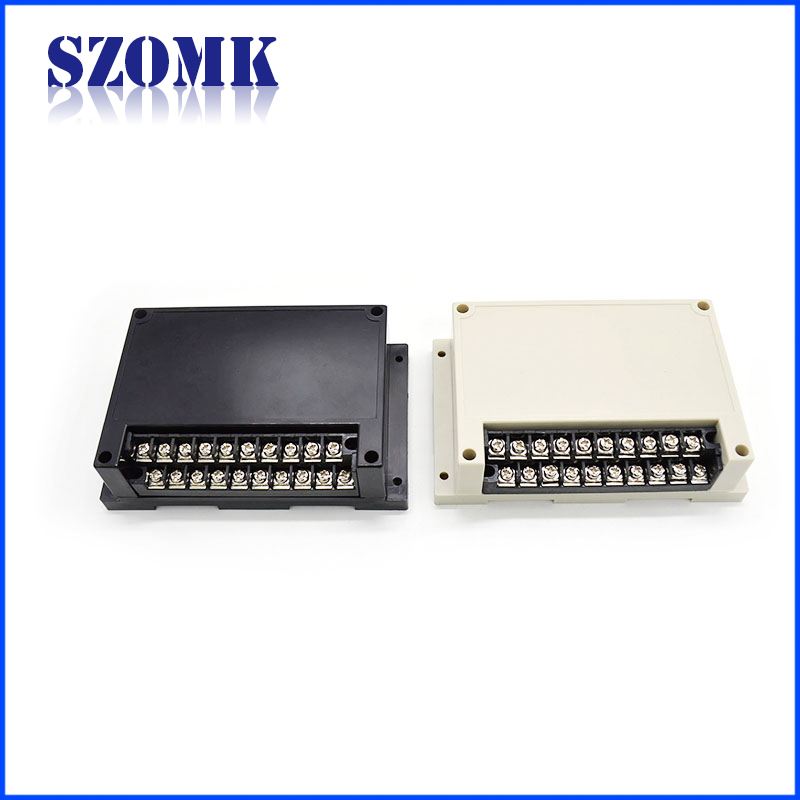 DIY customization din rail enclosure for electronics instrument box with terminal blocks AK-P-07A 145*90*40mm