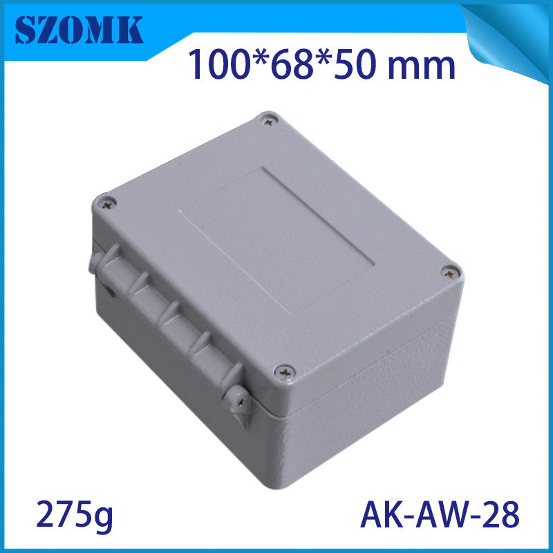 SZOMK Die-cast aluminum hinge cover waterproof AK-AW-28 100*68*50mm workplace
