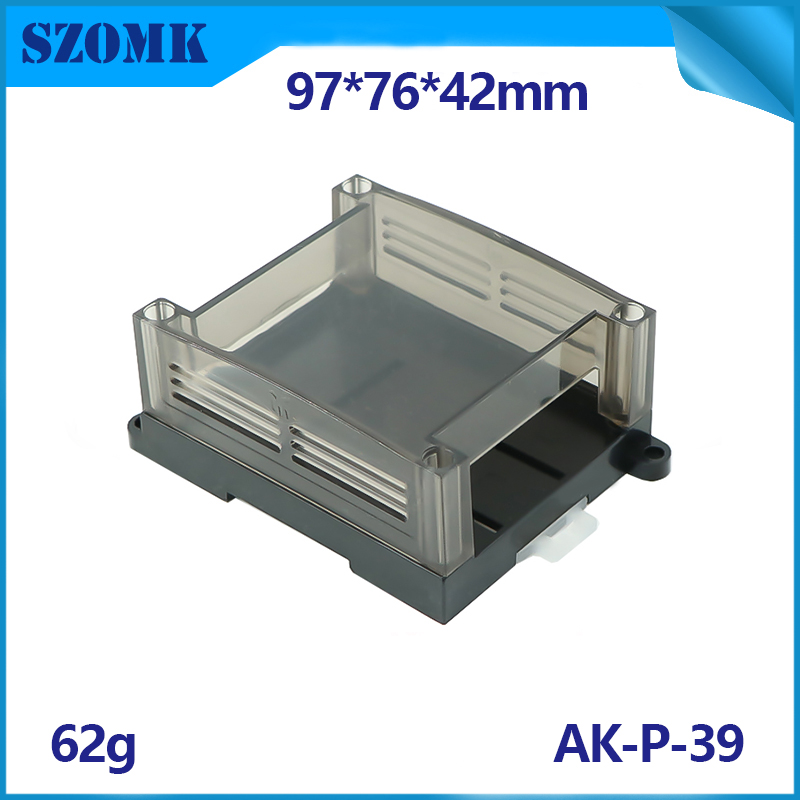 SZOMK Din Rial Housing Case for Electronics Common Use Abs Plastic Control Box AK-P-39