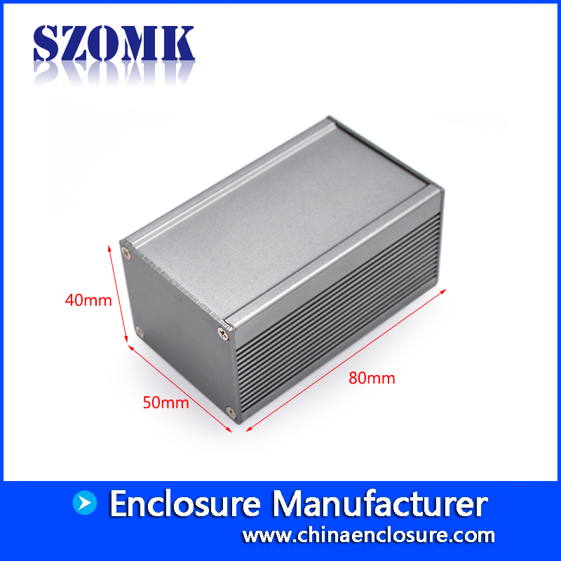 SZOMK Extrusion electronics power supply aluminum enclosure AK-C-B55  40*50*80mm